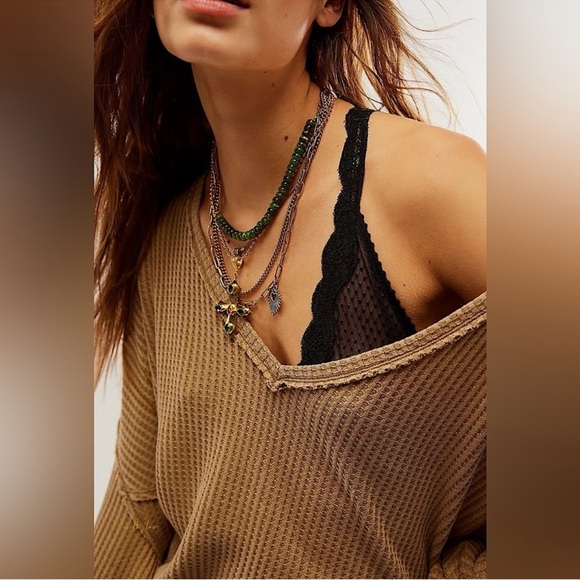 Free People We the Free Coraline Boho Casual Thermal Size Small NWOT - Picture 5 of 14